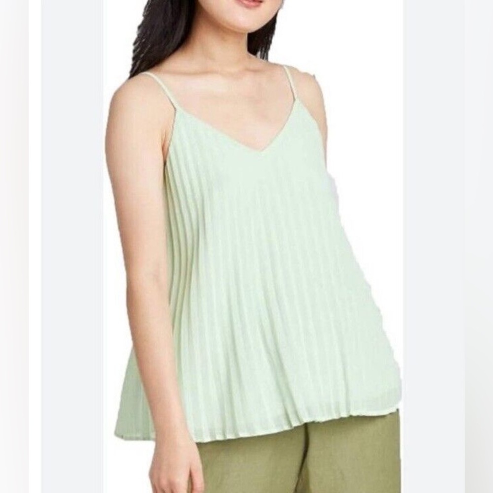 A New Day - Mint Green Pleated Blouse